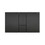 Immagine di Viega VISIGN FOR STYLE 24 placca di comando per WC, risciacquo a due quantità per PREVISTA, tasti rettangolari, colore nero finitura opaco 801748