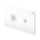 Viega VISIGN FOR STYLE 25 placca di comando per WC, risciacquo a due quantità per PREVISTA, tasti rotondi, colore bianco alpino 774356