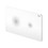Immagine di Viega VISIGN FOR STYLE 25 placca di comando per WC, risciacquo a due quantità per PREVISTA, tasti rotondi, colore bianco alpino 774356