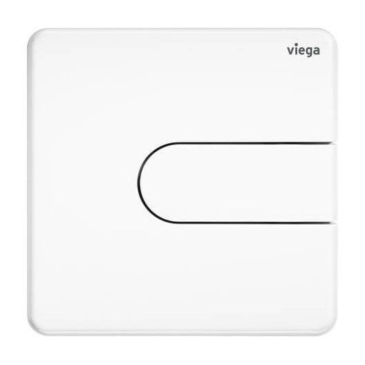 Immagine di Viega VISIGN FOR STYLE 23 placca di comando per orinatorio, risciacquo a una quantità per PREVISTA, tasto ovale, colore bianco alpino 774554