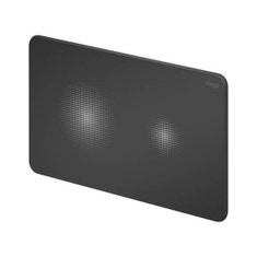 Immagine di Viega VISIGN FOR STYLE 25 placca di comando per WC, risciacquo a due quantità per PREVISTA, tasti rotondi, colore nero finitura opaco 827663