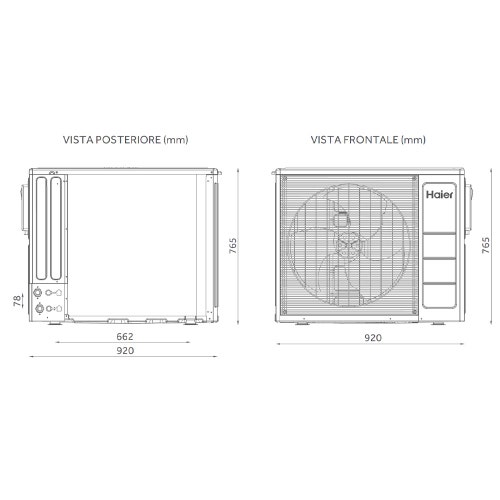 Immagine di Haier ALL IN ONE R290 Sistema composto da pompa di calore Inverter 3.5 kW monofase e modulo idronico 200 litri per produzione ACS con resistenza di backup 1+2 AW032HSGHA+HU102F20AHYA