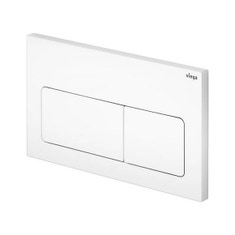 Immagine di Viega VISIGN FOR LIFE 5 placca di comando per WC, risciacquo a due quantità per PREVISTA, tasti rettangolari, colore bianco alpino 773731