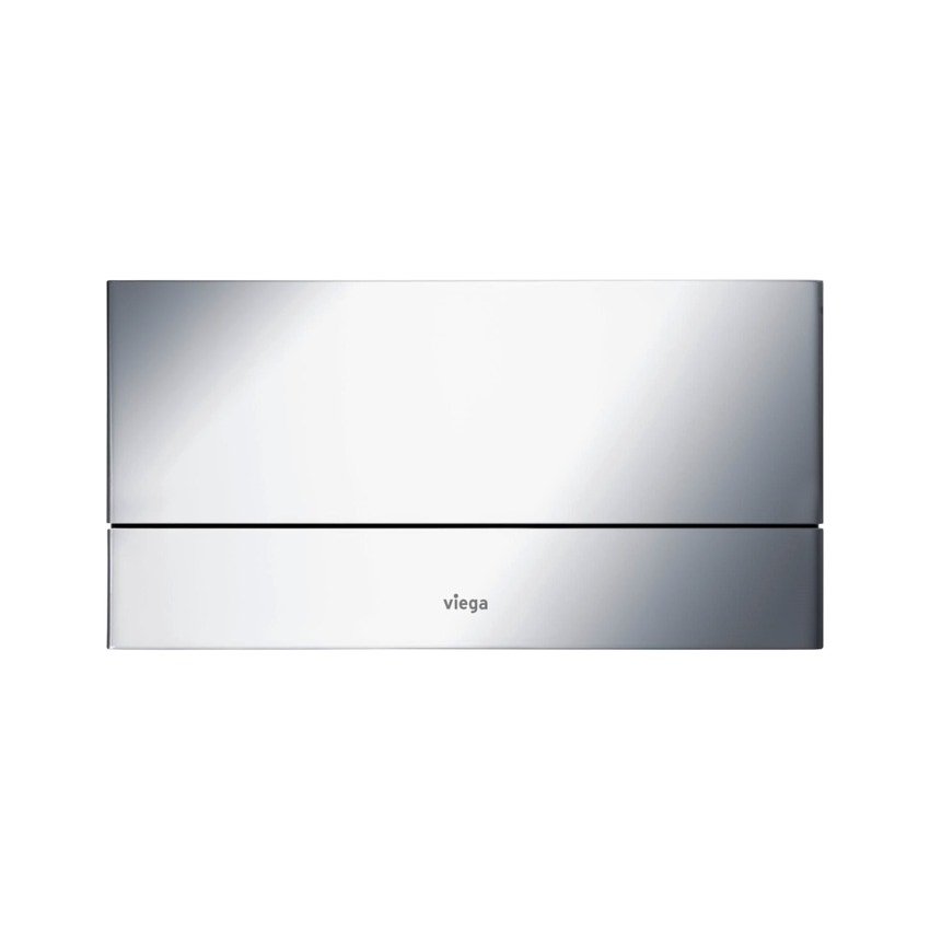 Immagine di Viega VISIGN FOR MORE 101 placca di comando, risciacquo a due quantità, placca in alluminio cromato lucido 597368