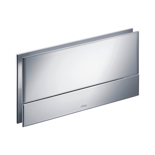 Immagine di Viega VISIGN FOR MORE 101 placca di comando, risciacquo a due quantità, placca in alluminio cromato lucido 597368