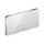 Viega VISIGN FOR MORE 101 placca di comando, risciacquo a due quantità, placca in alluminio cromato lucido e tasti in vetro trasparente/grigio chiaro 597412