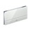 Immagine di Viega VISIGN FOR MORE 101 placca di comando, risciacquo a due quantità, placca in alluminio cromato lucido e tasti in vetro trasparente/grigio chiaro 597412