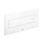 Viega VISIGN FOR STYLE 12 placca di comando, risciacquo a due quantità, tasti rettangolari, placca in materiale plastico color bianco alpino 596743