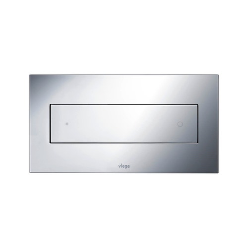 Immagine di Viega VISIGN FOR STYLE 12 placca di comando, risciacquo a due quantità, tasti rettangolari, placca in materiale plastico cromatico 597252