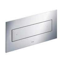 Immagine di Viega VISIGN FOR STYLE 12 placca di comando, risciacquo a due quantità, tasti rettangolari, placca in materiale plastico cromatico 597252