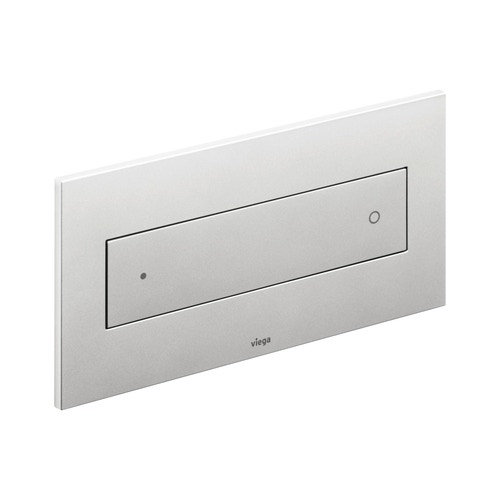 Immagine di Viega VISIGN FOR STYLE 12 placca di comando, risciacquo a due quantità, tasti rettangolari, placca in materiale plastico satinato 597276