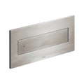 Immagine di Viega VISIGN FOR STYLE 12 placca di comando, risciacquo a due quantità, tasti rettangolari, placca in materiale plastico color inox spazzolato 597283