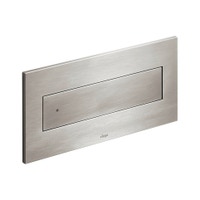 Immagine di Viega VISIGN FOR STYLE 12 placca di comando, risciacquo a due quantità, tasti rettangolari, placca in materiale plastico color inox spazzolato 597283