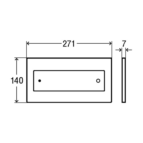 Immagine di Viega VISIGN FOR STYLE 12 placca di comando, risciacquo a due quantità, tasti rettangolari, placca in vetro trasparente/grigio chiaro 687854