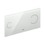 Immagine di Viega VISIGN FOR MORE 100 placca di comando sensitive, risciacquo a due quantità, tasti rotondi, placca di vetro trasparente/grigio chiaro 622671