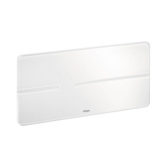 Immagine di Viega VISIGN FOR MORE 105 placca di comando sensitive, risciacquo a due quantità, placca in vetro color bianco traffico 759063