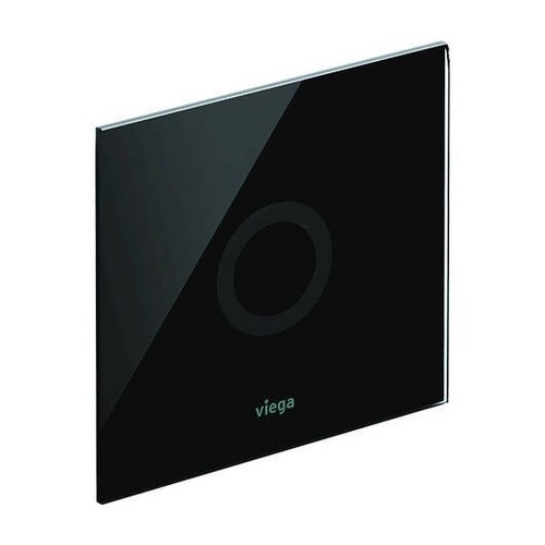 Immagine di Viega VISING FOR MORE 105 placcha di comando per orinatoio finitura vetro parsol/nero 735616