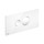 Viega VISIGN FOR STYLE 10 placca di comando, risciacquo a due quantità, tasti rotondi, placca in materiale plastico colore bianco alpino 596316