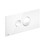 Immagine di Viega VISIGN FOR STYLE 10 placca di comando, risciacquo a due quantità, tasti rotondi, placca in materiale plastico colore bianco alpino 596316