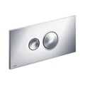 Immagine di Viega VISIGN FOR STYLE 10 placca di comando, risciacquo a due quantità, tasti rotondi, placca in materiale plastico cromato 596323