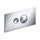 Viega VISIGN FOR STYLE 10 placca di comando, risciacquo a due quantità, tasti rotondi, placca in materiale plastico cromato 596323