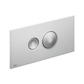 Immagine di Viega VISIGN FOR STYLE 10 placca di comando, risciacquo a due quantità, tasti rotondi, placca in materiale plastico satinato 596347
