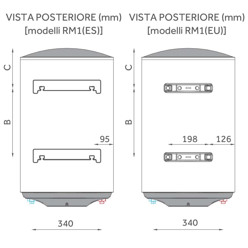 Immagine di Haier ROUND MECHANICAL RM1 scaldacqua elettrico murale, capacità 50 litri ES50V-RM1(ES)