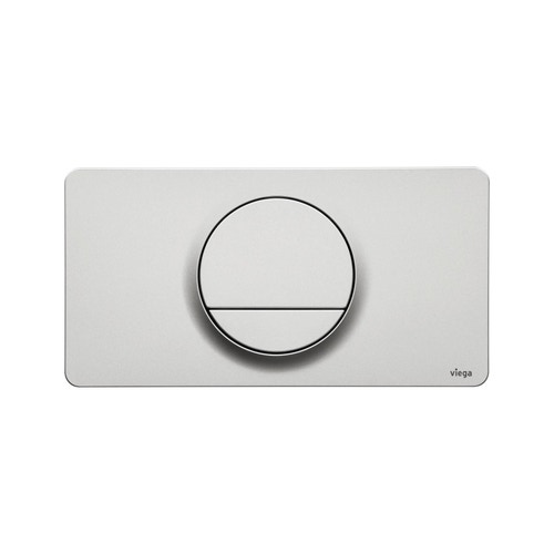 Immagine di Viega VISIGN FOR STYLE 13 placca di comando, risciacquo a due quantità, tasti rotondi, placca in materiale plastico satinato 654528
