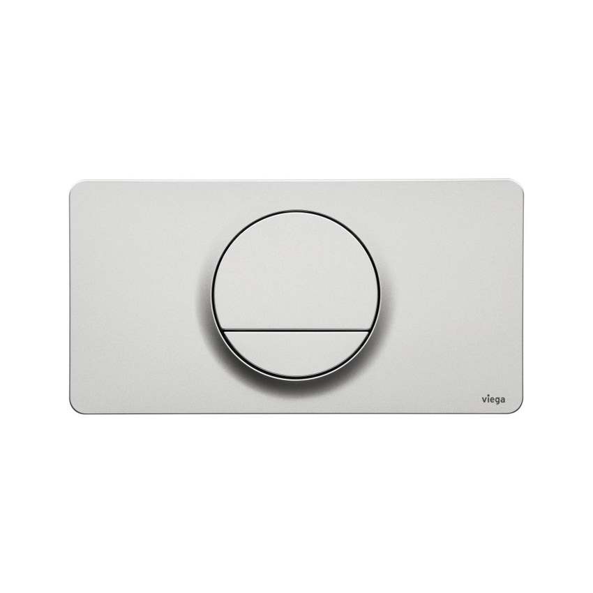 Immagine di Viega VISIGN FOR STYLE 13 placca di comando, risciacquo a due quantità, tasti rotondi, placca in materiale plastico satinato 654528