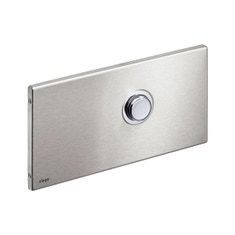 Immagine di Viega VISIGN FOR PUBLIC 1 placca di comando, risciacquo a una quantità, tasto rotondo, placca in acciaio inossidabile spazzolato 671839