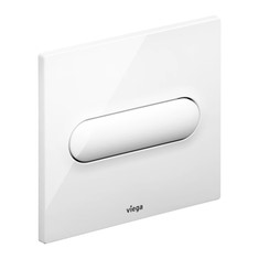 Immagine di Viega VISING FOR STYLE 11 placca di comando per orinatorio, risciacquo a una quantità, tasto ovale, colore bianco alpino 598501