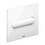 Immagine di Viega VISING FOR STYLE 11 placca di comando per orinatorio, risciacquo a una quantità, tasto ovale, colore bianco alpino 598501
