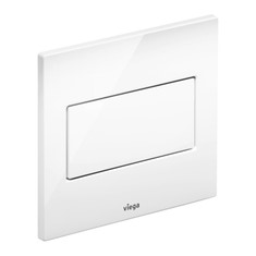 Immagine di Viega VISING FOR STYLE 12 placca di comando per orinatoio, risciacquo a una quantità, tasto rettangolare, colore bianco alpino 598747