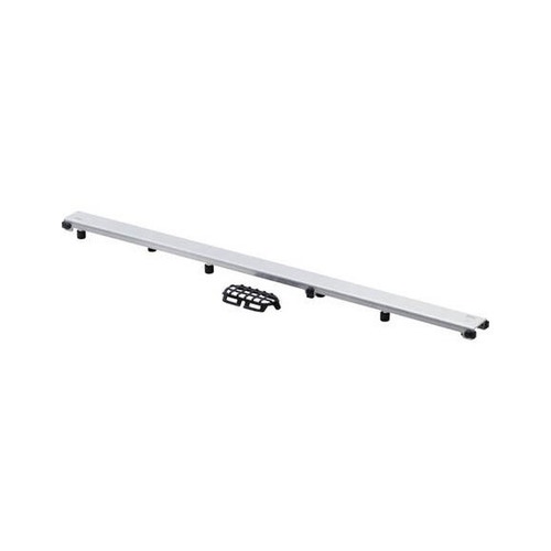 Immagine di Viega ADVANTIX griglia corriacqua visign ER10 profilo quadrato da 75 cm versione spazzolato 737153