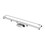 Immagine di Viega ADVANTIX griglia corriacqua visign ER10 profilo quadrato da 75 cm versione spazzolato 737153