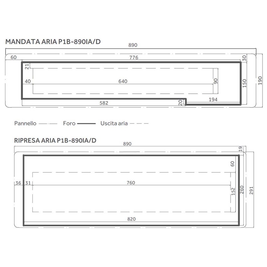 Immagine di Haier Kit pannello con display compreso di ricevitore per unità interne canalizzate SLIM bassa pressione AD25 - AD35 P1B-890IA/D