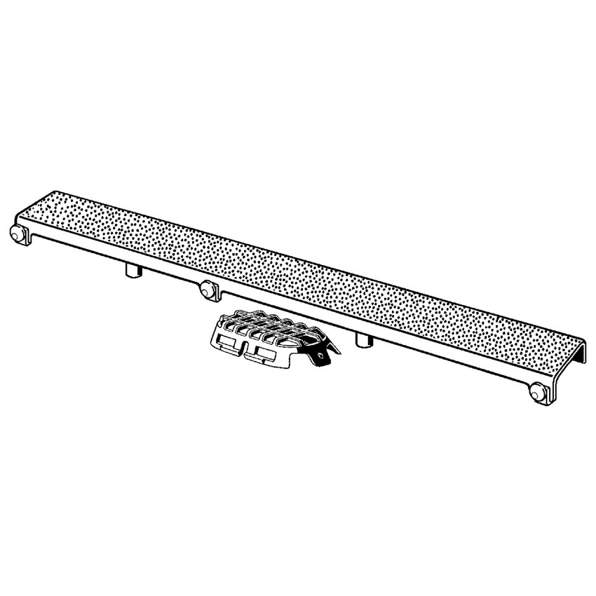 Immagine di Viega ADVANTIX griglia corriacqua visign ER12 da 80 cm 737412