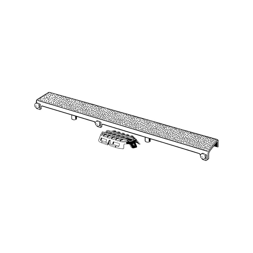 Immagine di Viega ADVANTIX griglia corriacqua visign ER12 da 90 cm 737429