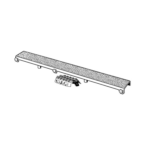 Immagine di Viega ADVANTIX griglia corriacqua visign ER12 da 100 cm 737436