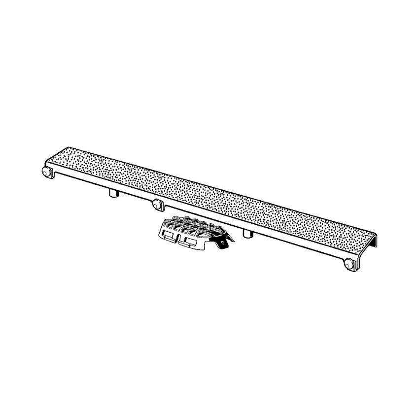 Immagine di Viega ADVANTIX griglia corriacqua visign ER12 da 100 cm 737436