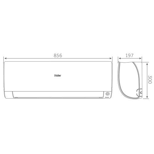 Immagine di Haier FLEXIS PLUS R32 Climatizzatore a parete dual split inverter Wi-Fi nero | unità esterna 5 kW unità interne 9000+9000 BTU 2U50S2SM1FA+AS[25|25]S2SF1FA-MB3