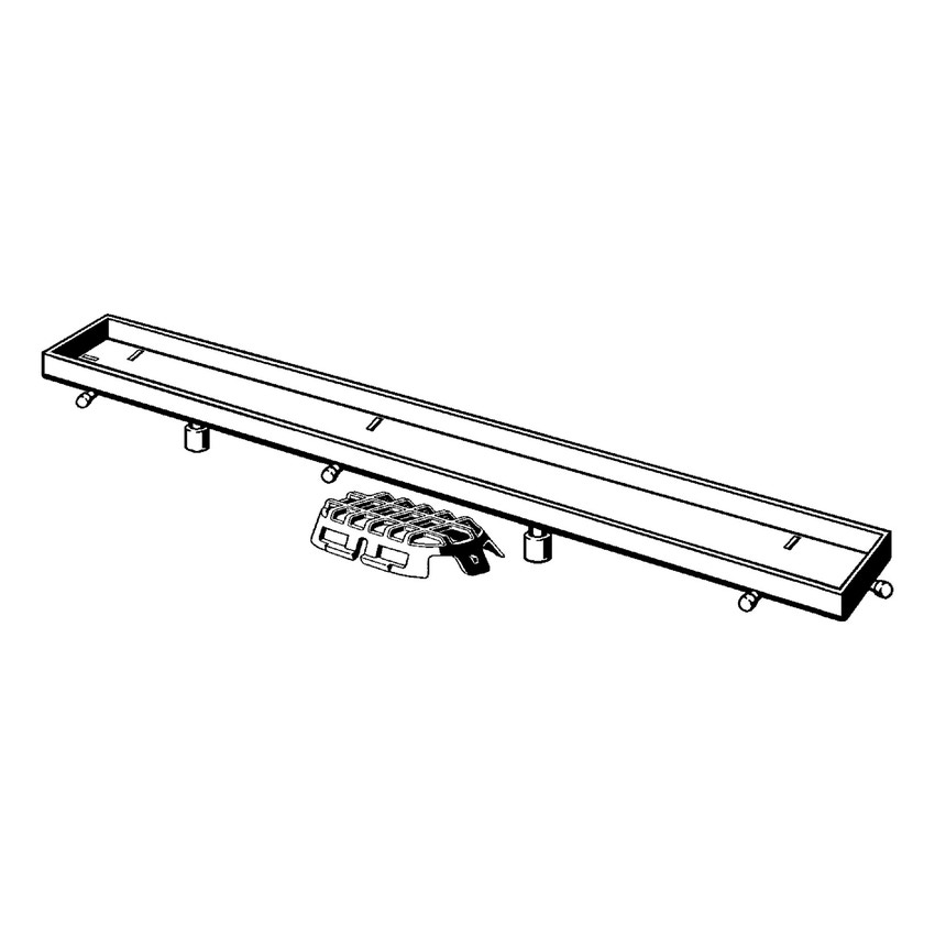 Immagine di Viega ADVANTIX griglia corriacqua visign ER13 da 90 cm 737375