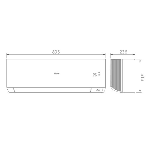 Immagine di Haier EXPERT R32 Climatizzatore a parete dual split inverter Wi-Fi bianco | unità esterna 5.5 kW unità interne 9000+9000 BTU 3U55S2SR5FA+AS[25|25]XCAHRA