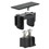 Immagine di Viega ADVANTIX VARIO set accessori finitura acciaio nero 711818