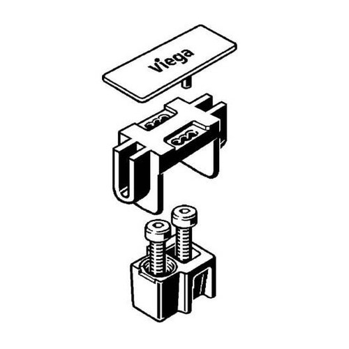 Immagine di Viega ADVANTIX VARIO set accessori finitura acciaio nero 711818
