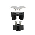 Immagine di Viega ADVANTIX VARIO set accessori 90° finituira acciaio lucido 711757