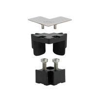Immagine di Viega ADVANTIX VARIO set accessori 90° finituira acciaio lucido 711757