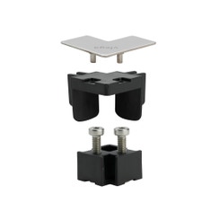 Immagine di Viega ADVANTIX VARIO set accessori 90° finituira acciaio lucido 711757