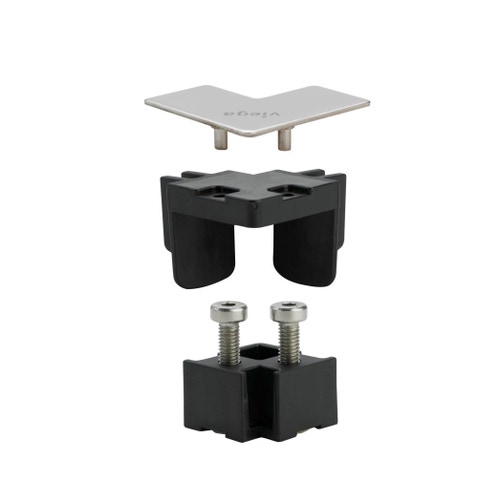 Immagine di Viega ADVANTIX VARIO set accessori 90° finituira acciaio lucido 711757