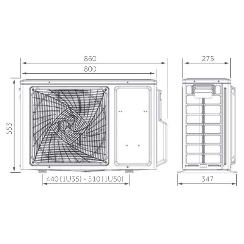 Immagine di Haier PEARL R32 Unità esterna monosplit 3.6 kW 1U35MEPFRA-PRE